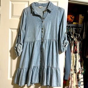 Boutique bought dress Aron and Amber light denim